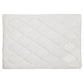 White Solid Color Bath Rug (17"x24")